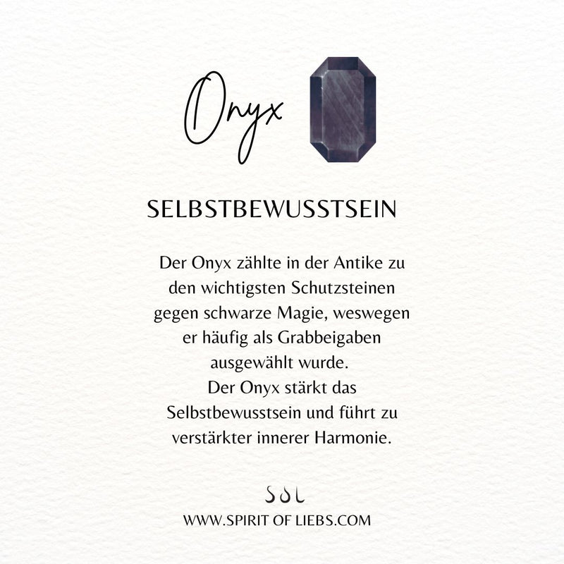 Zoe Onyx Ohrstecker Golden