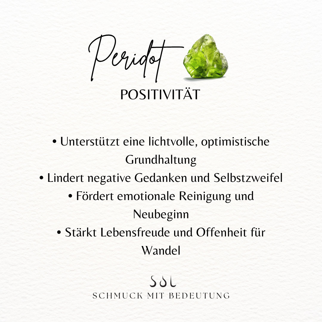 Sonnenaufgang Peridot Charm Golden
