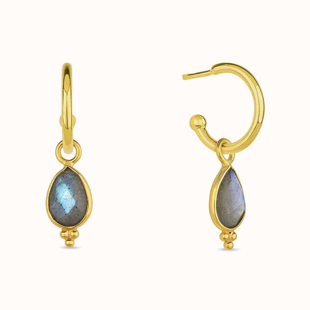 Luna Labradorit Hoops Golden