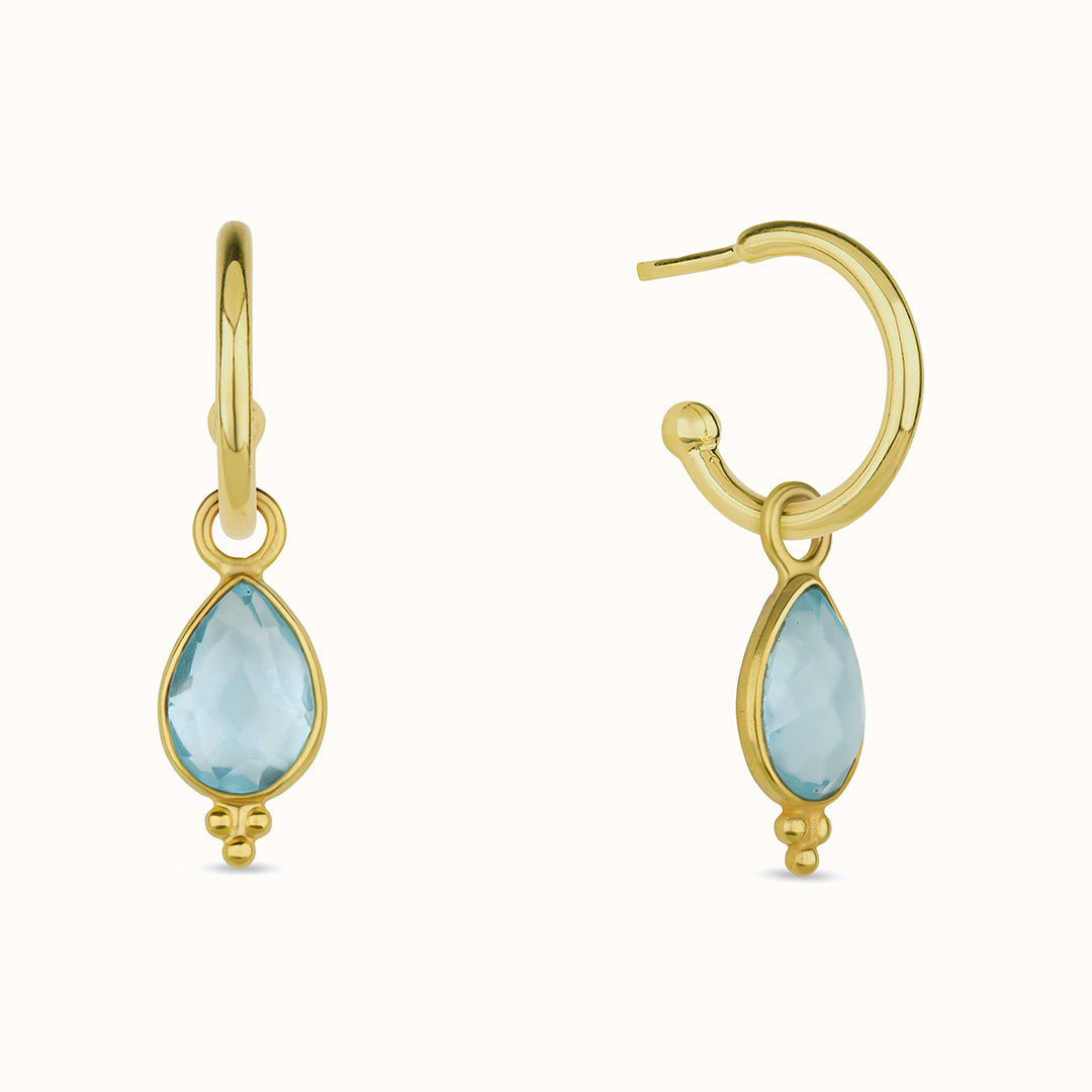 Luna Topas Hoops Golden