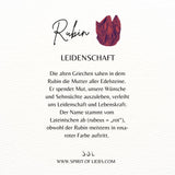 SOL Drops Rubin Charm Silber