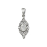 Sahara Weißes Perlmutt Charm Silber