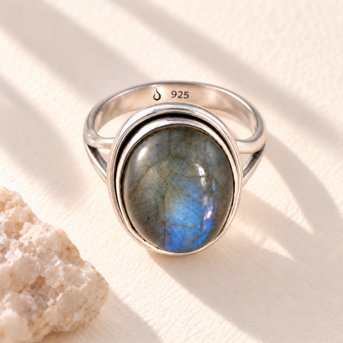 Aylin Labradorit Ring Silber