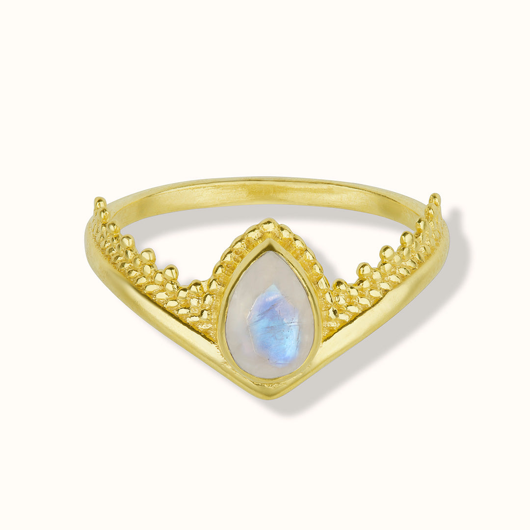 Tiara Mondstein Ring Golden