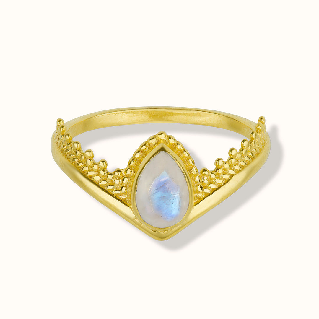 Tiara Mondstein Ring Golden