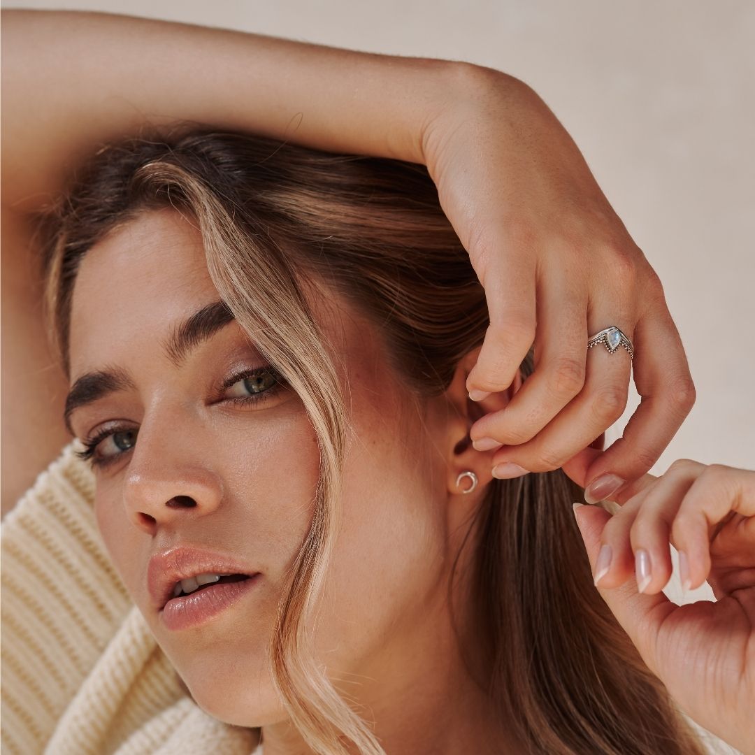 Tiara Topas Ring Silber