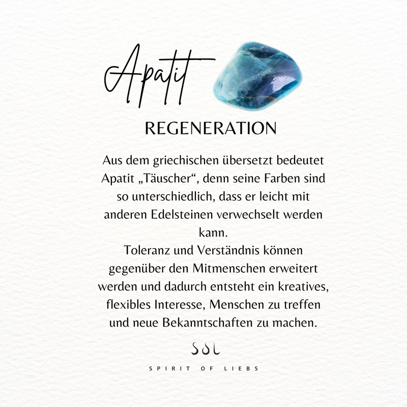 Gaia Apatit Charm Silber