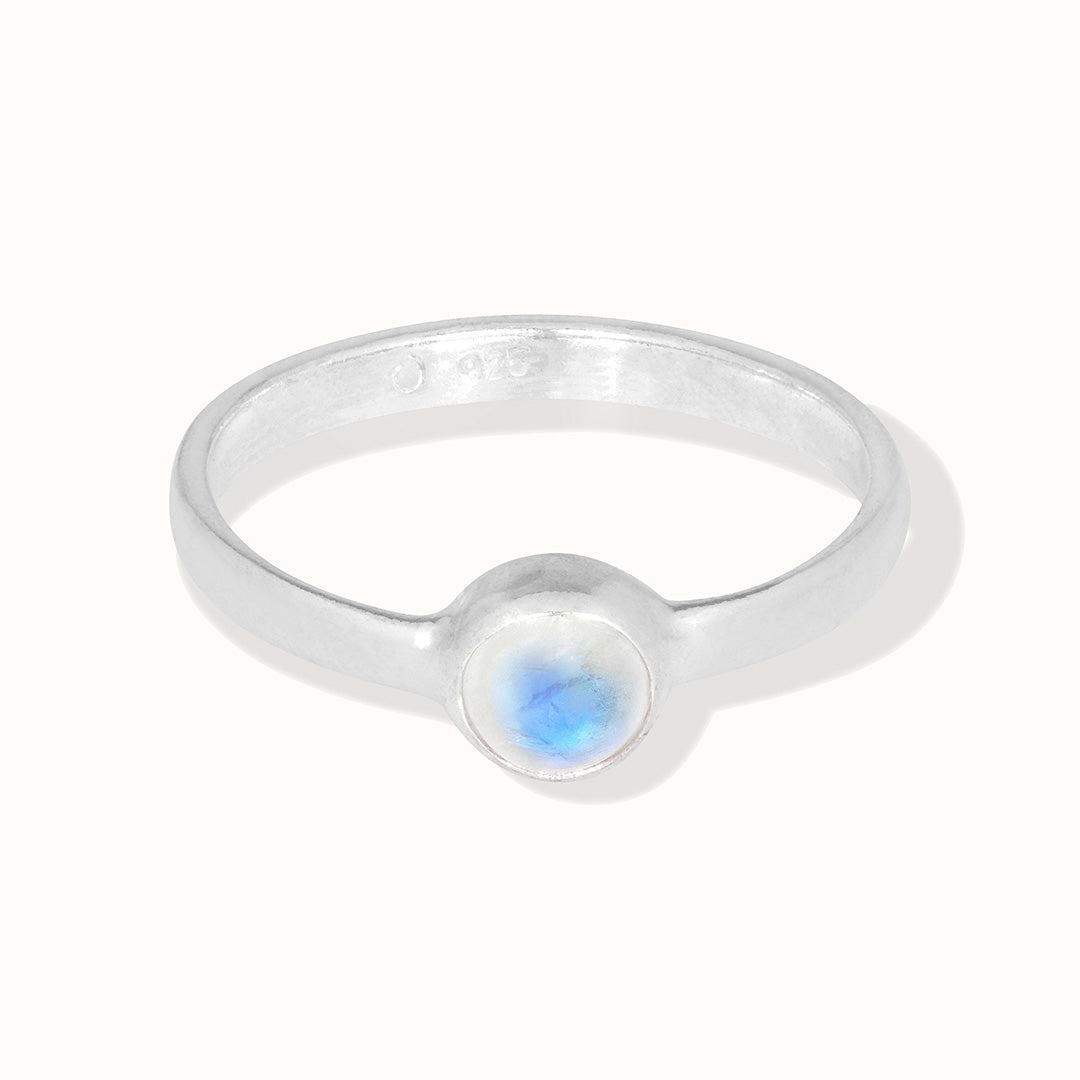 Una Mondstein Ring Silber