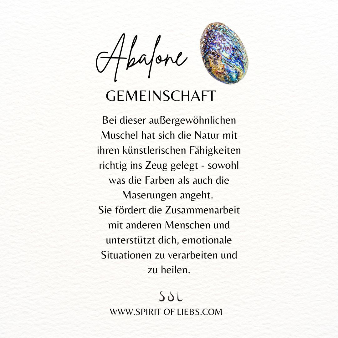 Layla Steckohrhänger Abalone Silber - Spirit of Liebs