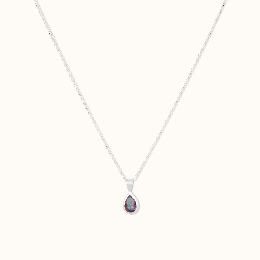 Agua Aura-Quarz Charm Silber - Spirit of Liebs