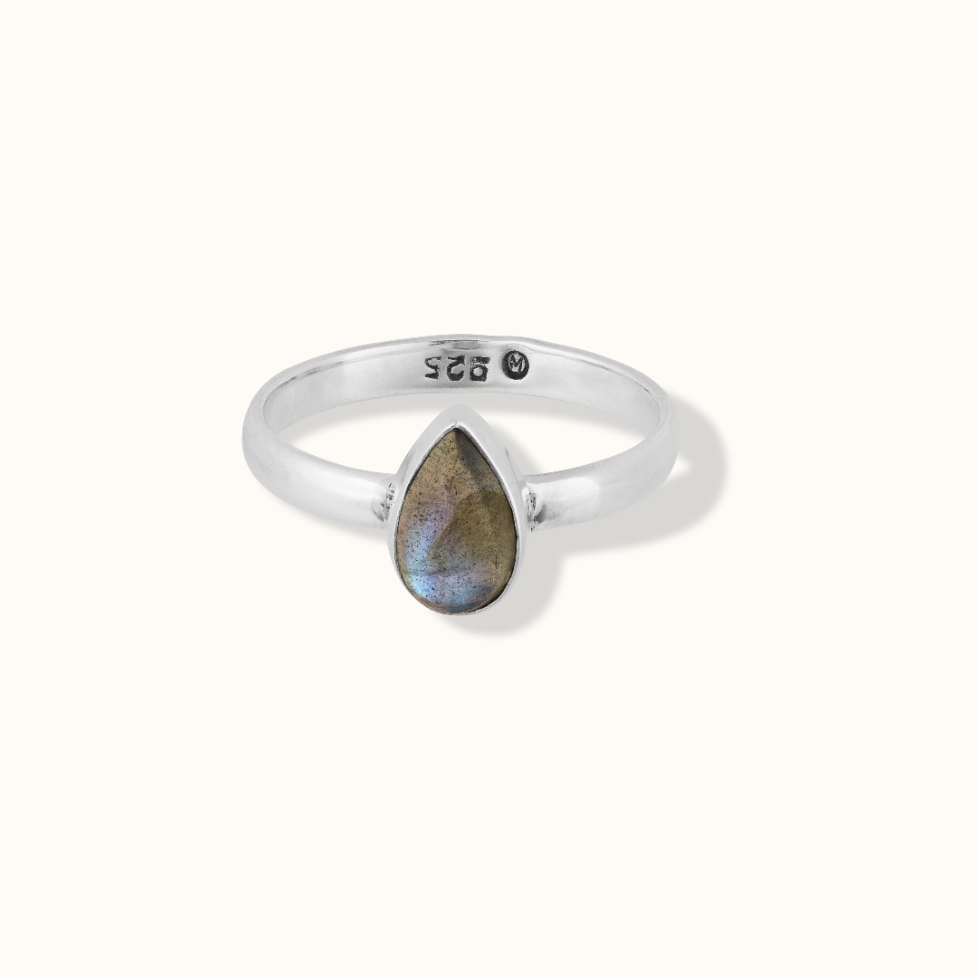 Agua Labradorit Ring Silber - Spirit of Liebs