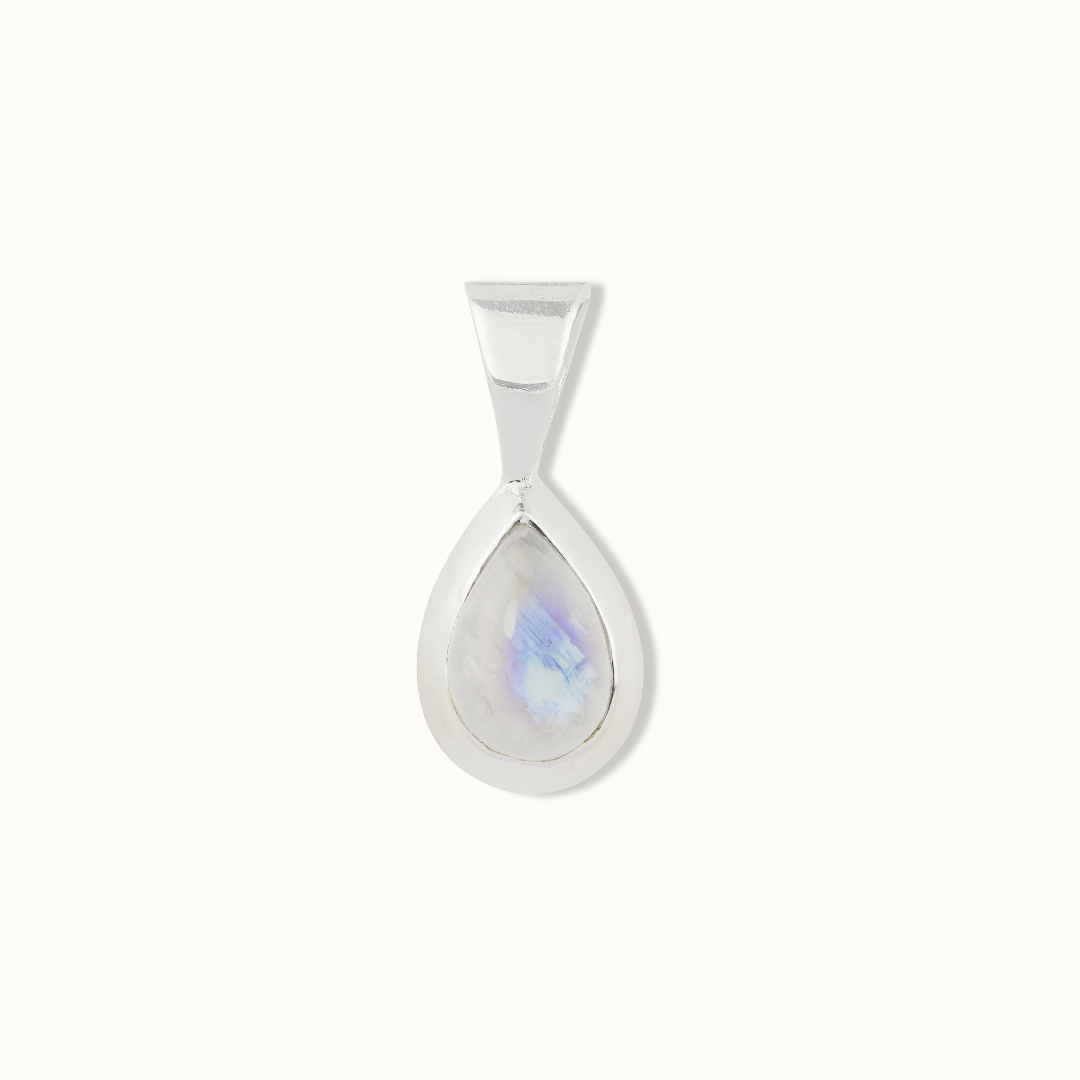 Agua Mondstein Charm Silber - Spirit of Liebs