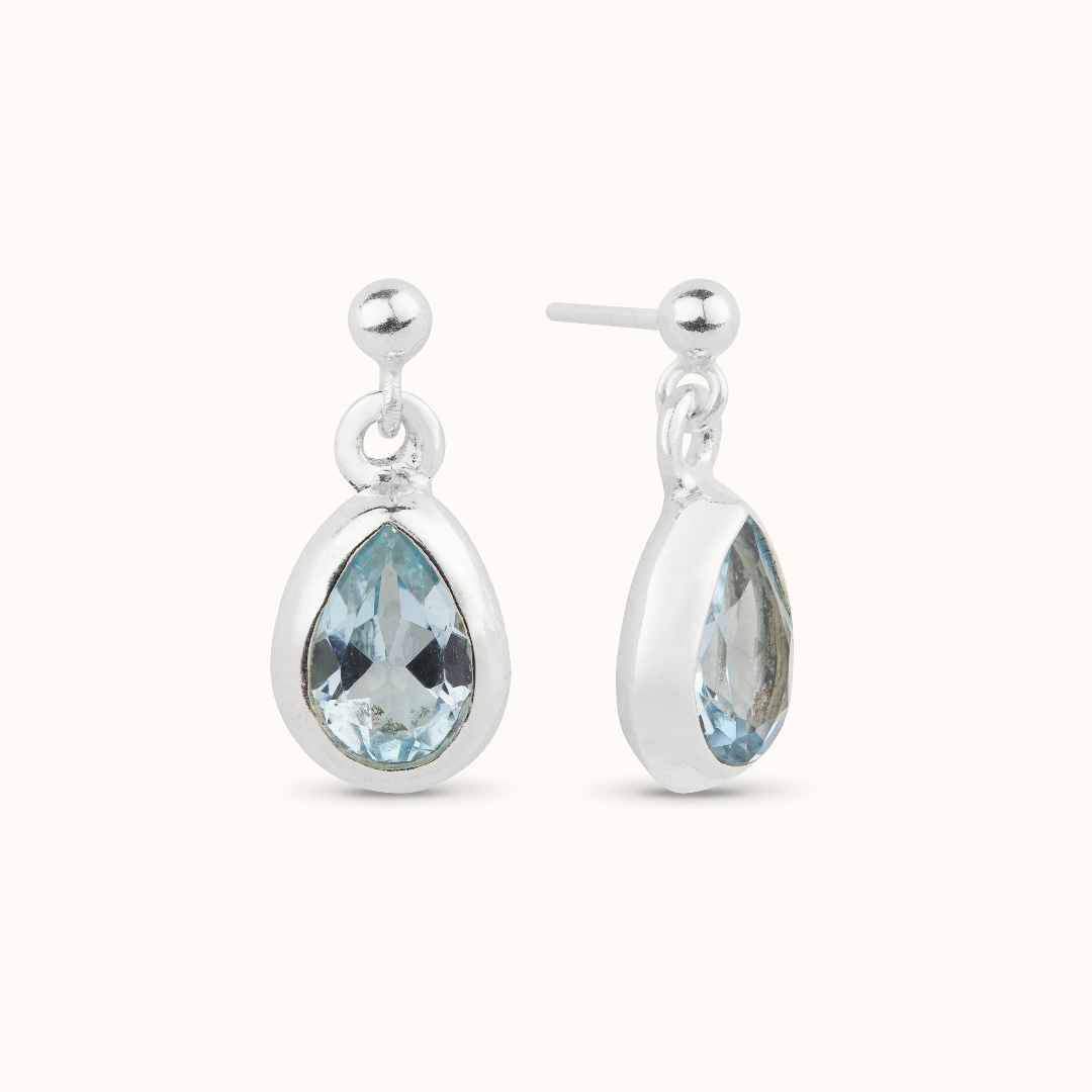 Agua Topas Ohrringe Silber - Spirit of Liebs