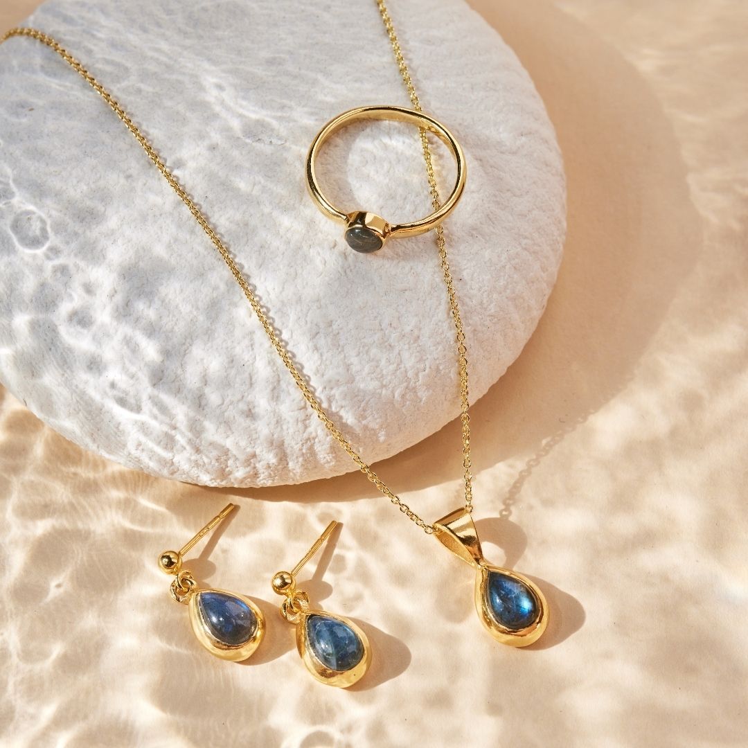 Agua Labradorit Golden Set