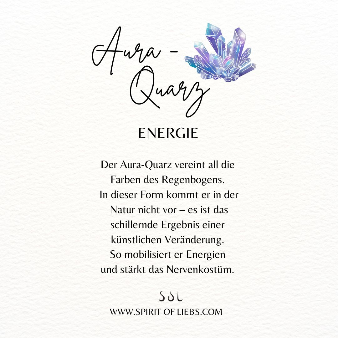Dara Aura-Quarz Ring Silber - Spirit of Liebs