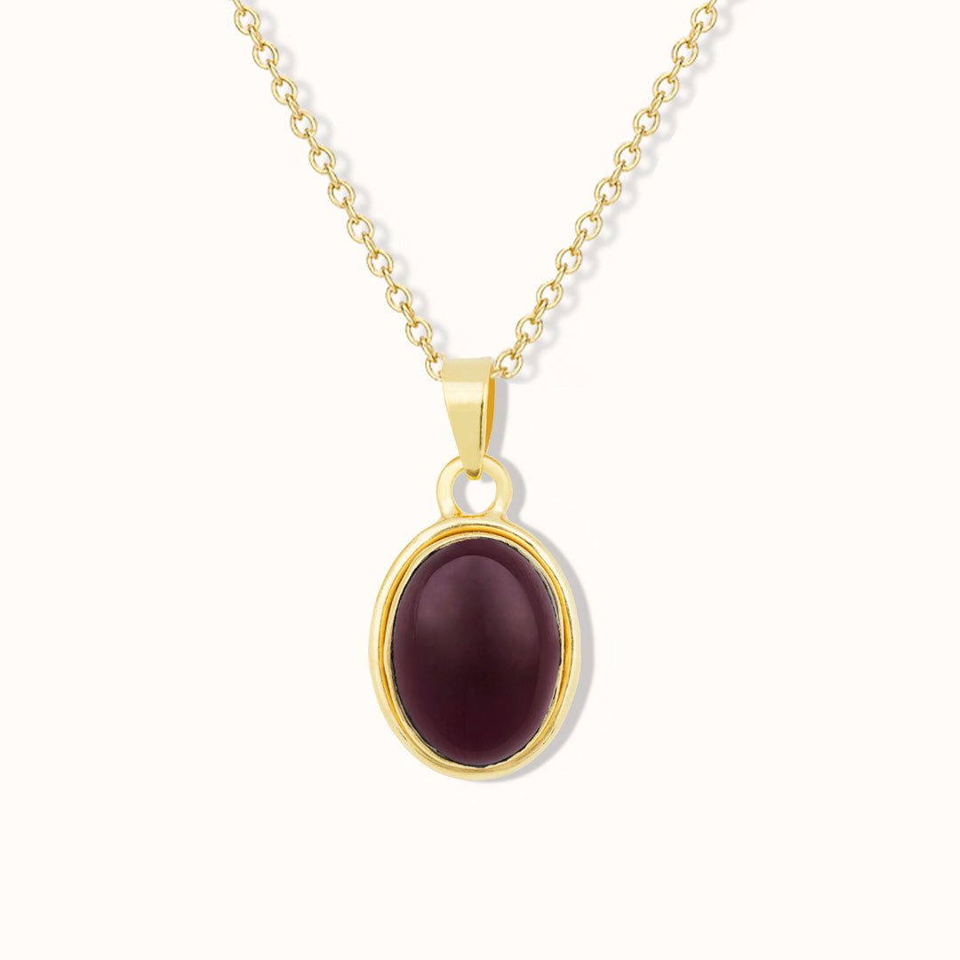 Aylin Granat Charm Golden