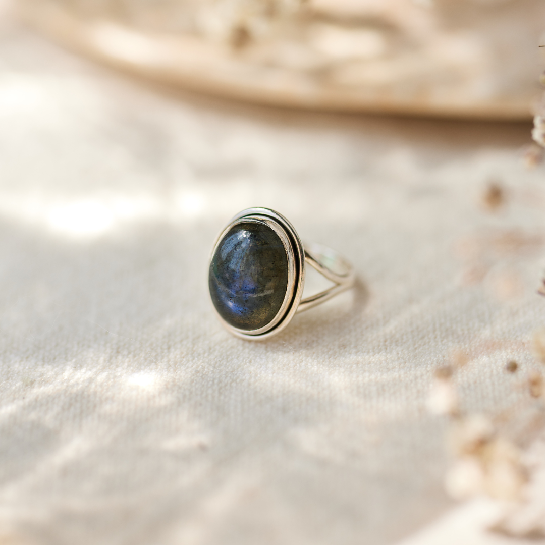 Aylin Labradorit Ring Silber