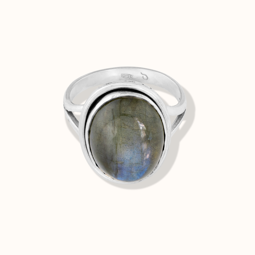 Aylin Labradorit Ring Silber - Spirit of Liebs