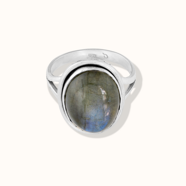 Aylin Labradorit Ring Silber - Spirit of Liebs