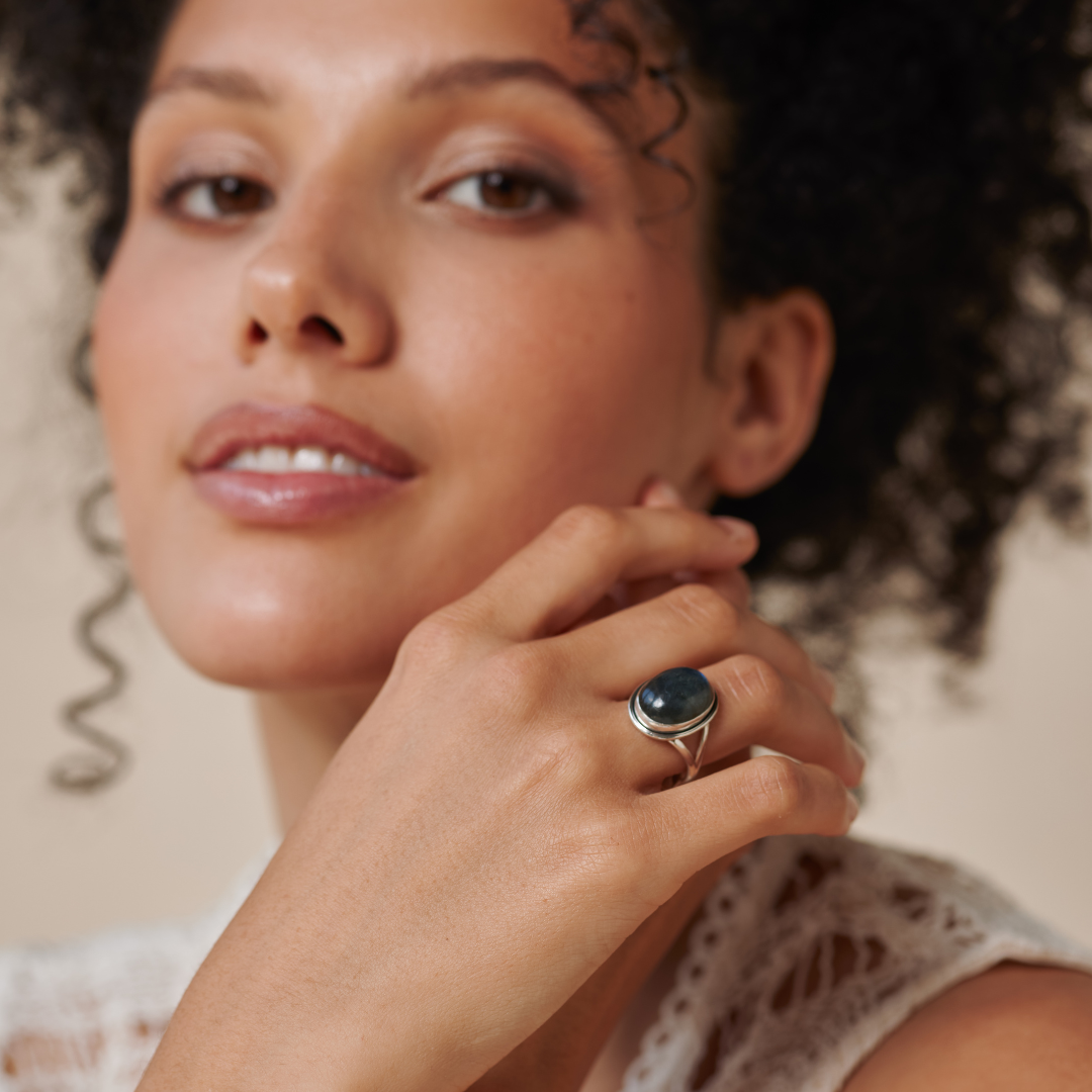 Aylin Labradorit Ring Silber