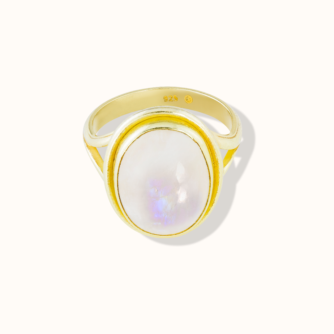 Aylin Mondstein Ring Golden - Spirit of Liebs