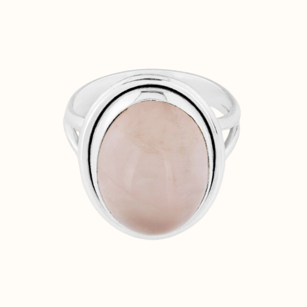 Aylin Rosenquarz Ring Silber