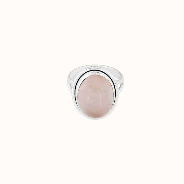 Aylin Rosenquarz Ring Silber - Spirit of Liebs