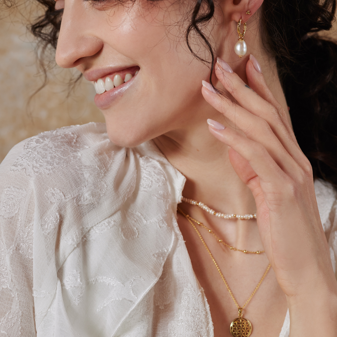Perla Hoops Golden
