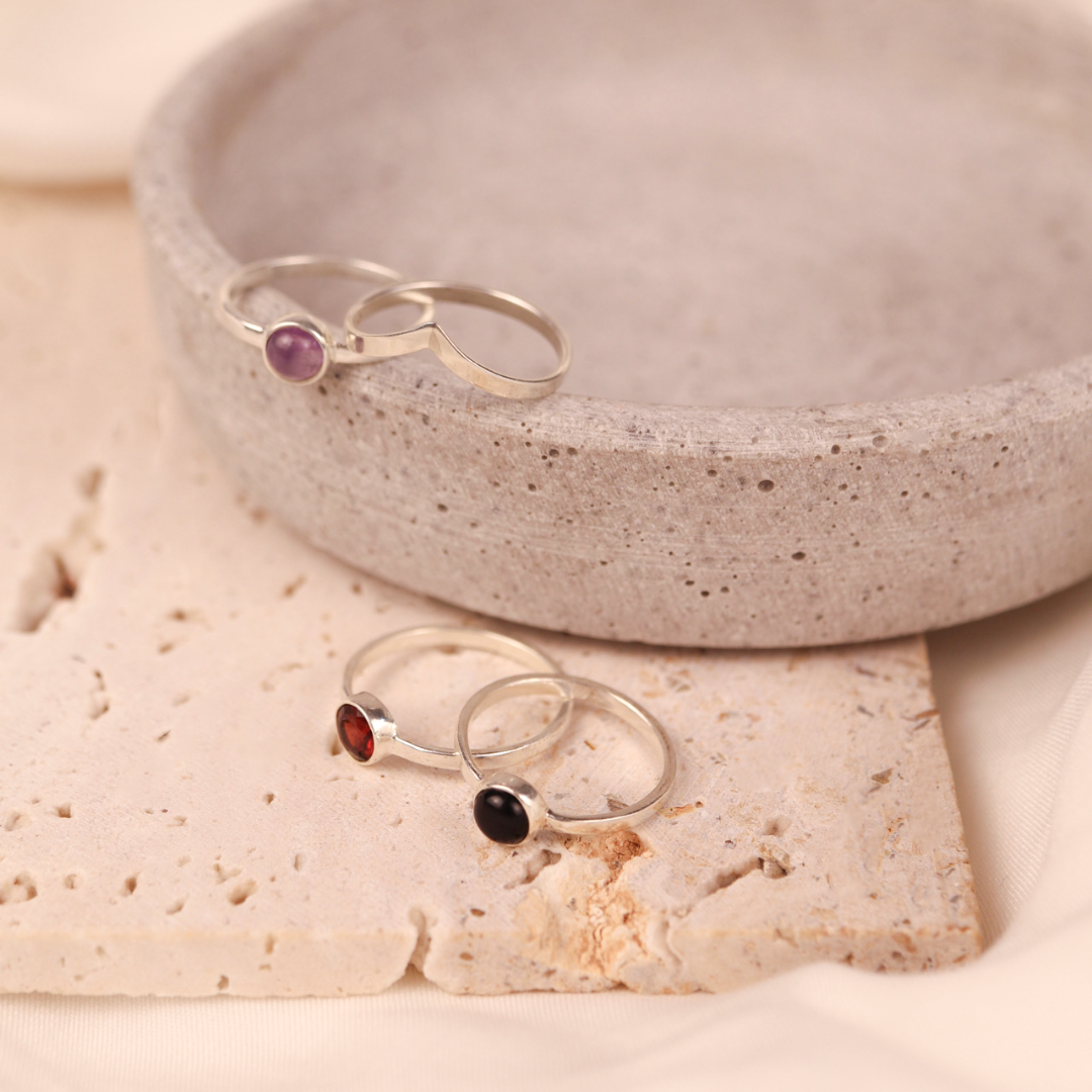 Bold Una Stacking Silber Set - Spirit of Liebs