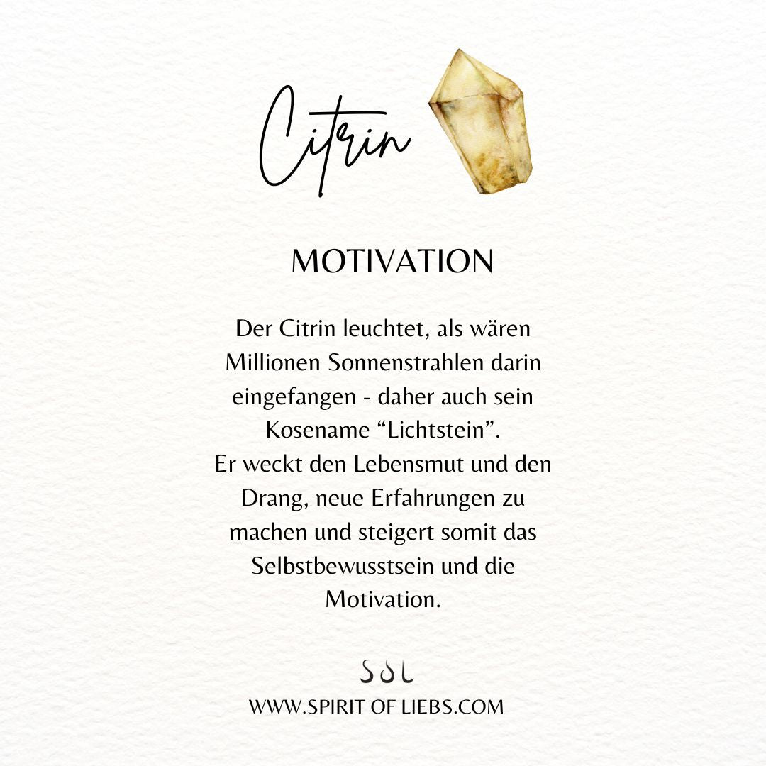 Una Citrin Ring Silber - Spirit of Liebs