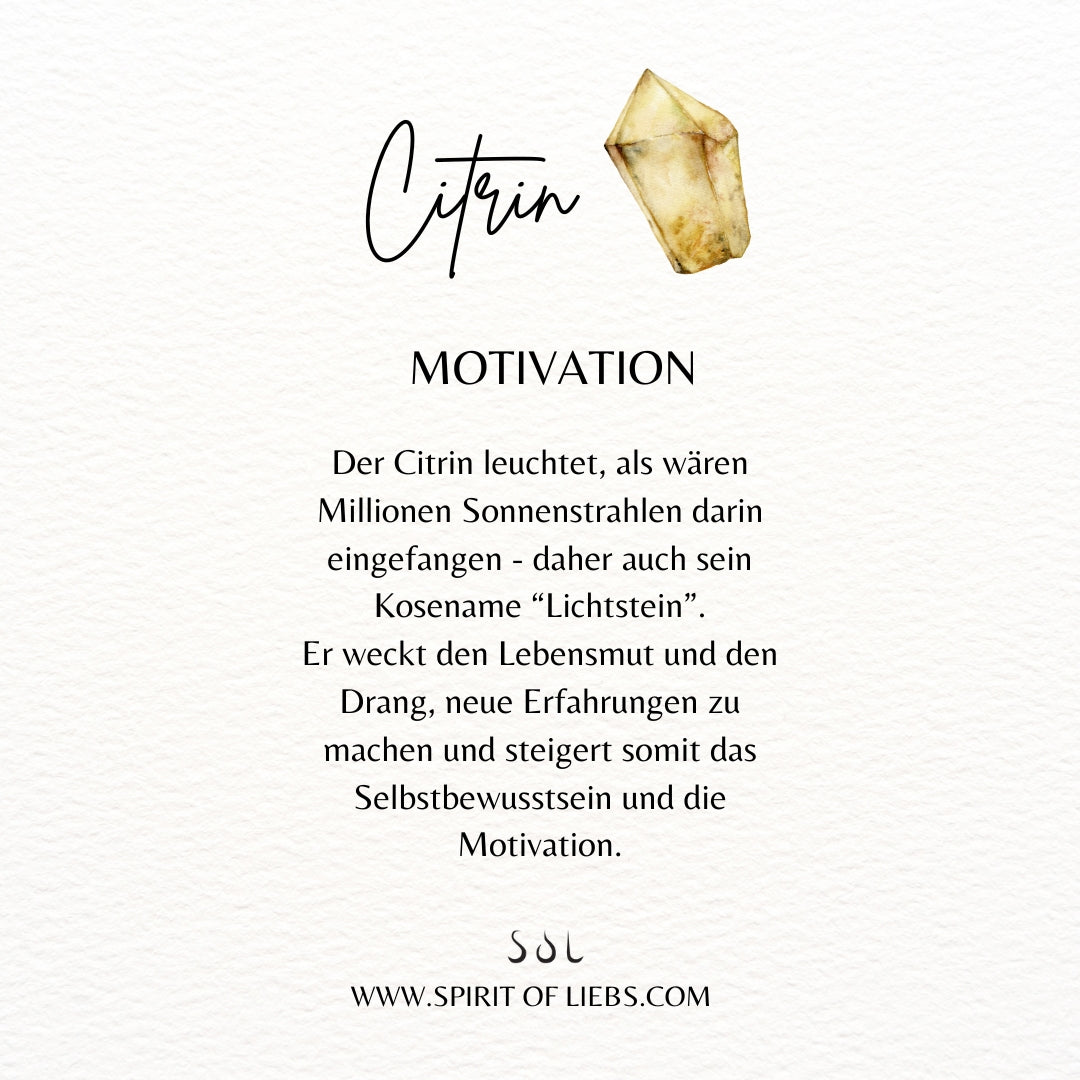 Löwe Citrin Ohrstecker Golden