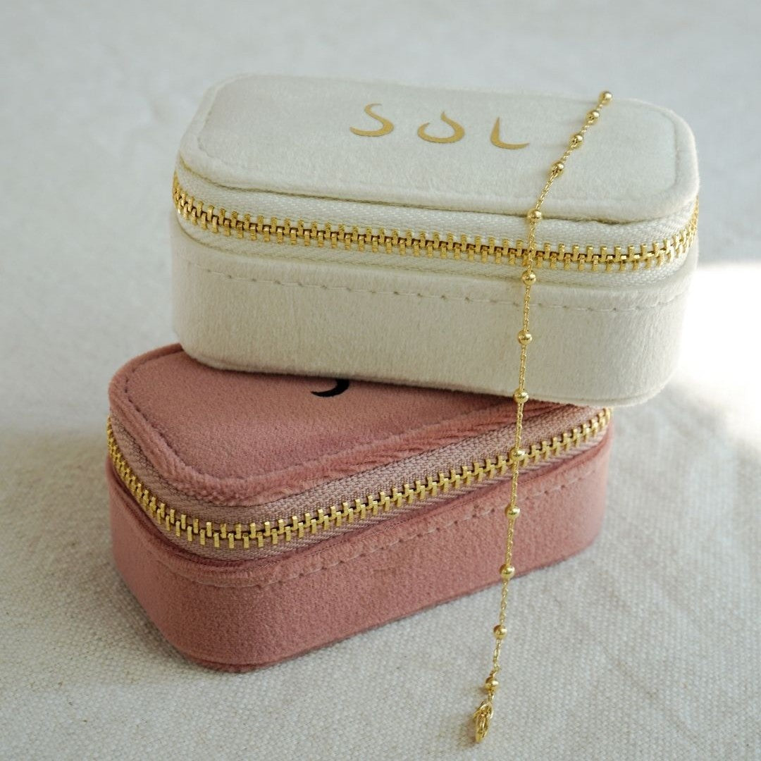 Daisy Schmuckkästchen/ Reiseetui (beige)