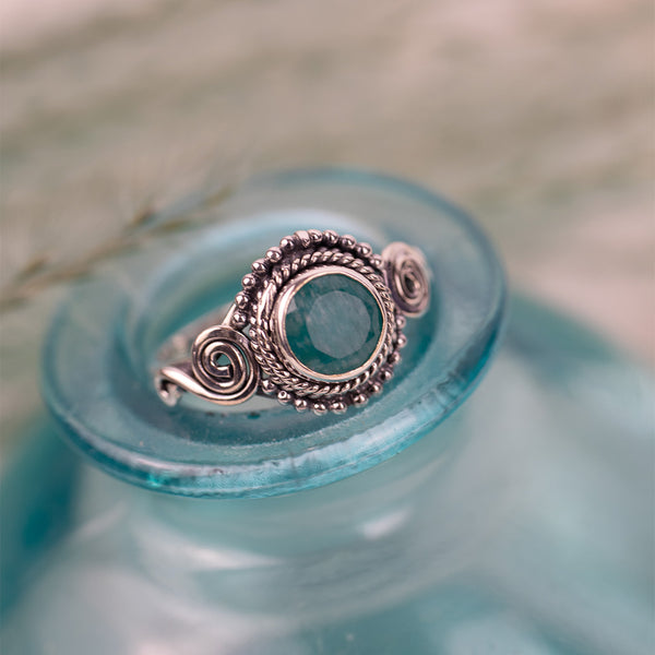Dara Amazonit Ring Silber - Spirit of Liebs