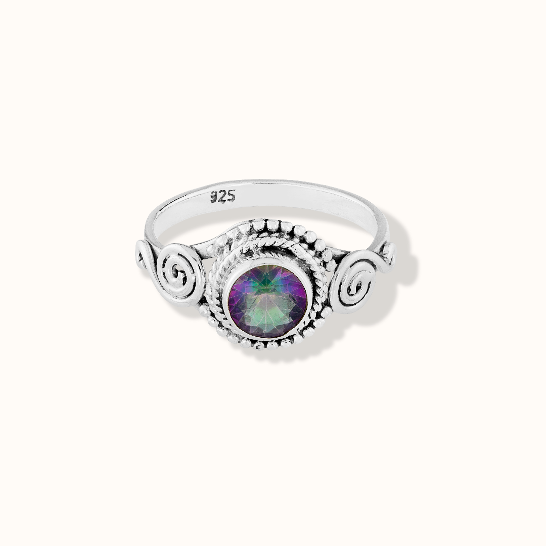 Dara Aura-Quarz Ring Silber - Spirit of Liebs