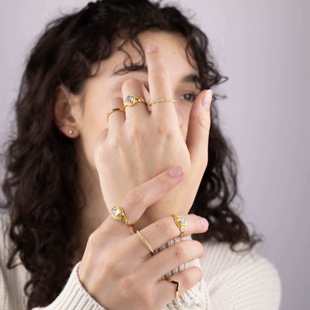 Dara Mondstein Ring Golden - Spirit of Liebs