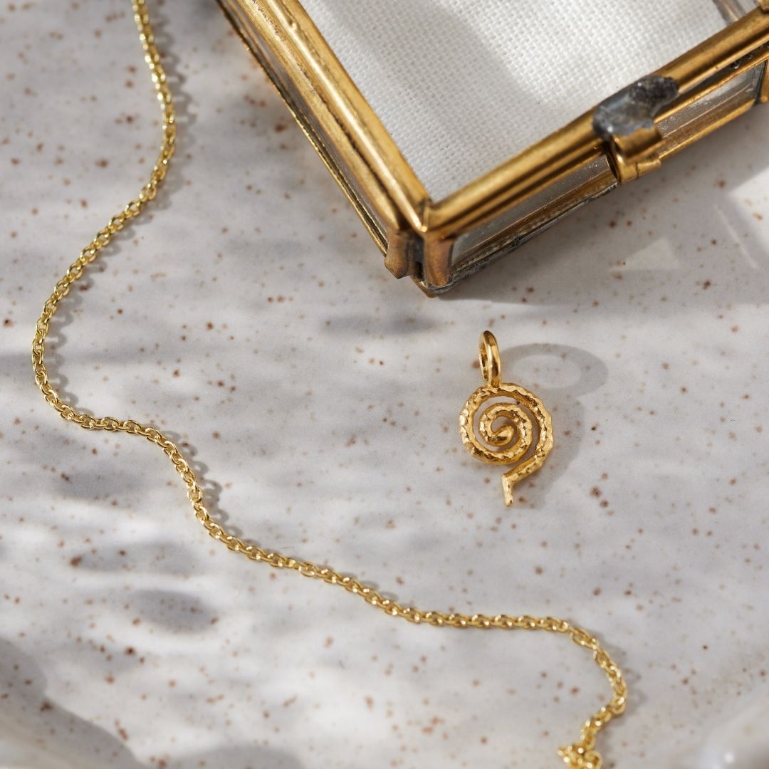 "Echoes of the Universe" Spiral Charm Golden