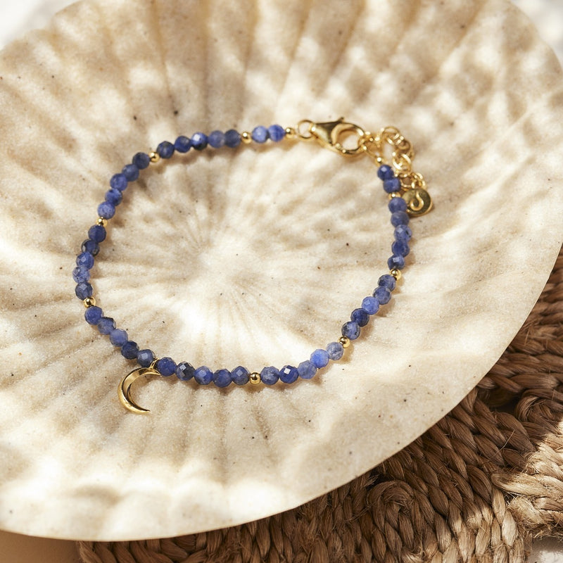 "Fly me to the moon" Armband Golden