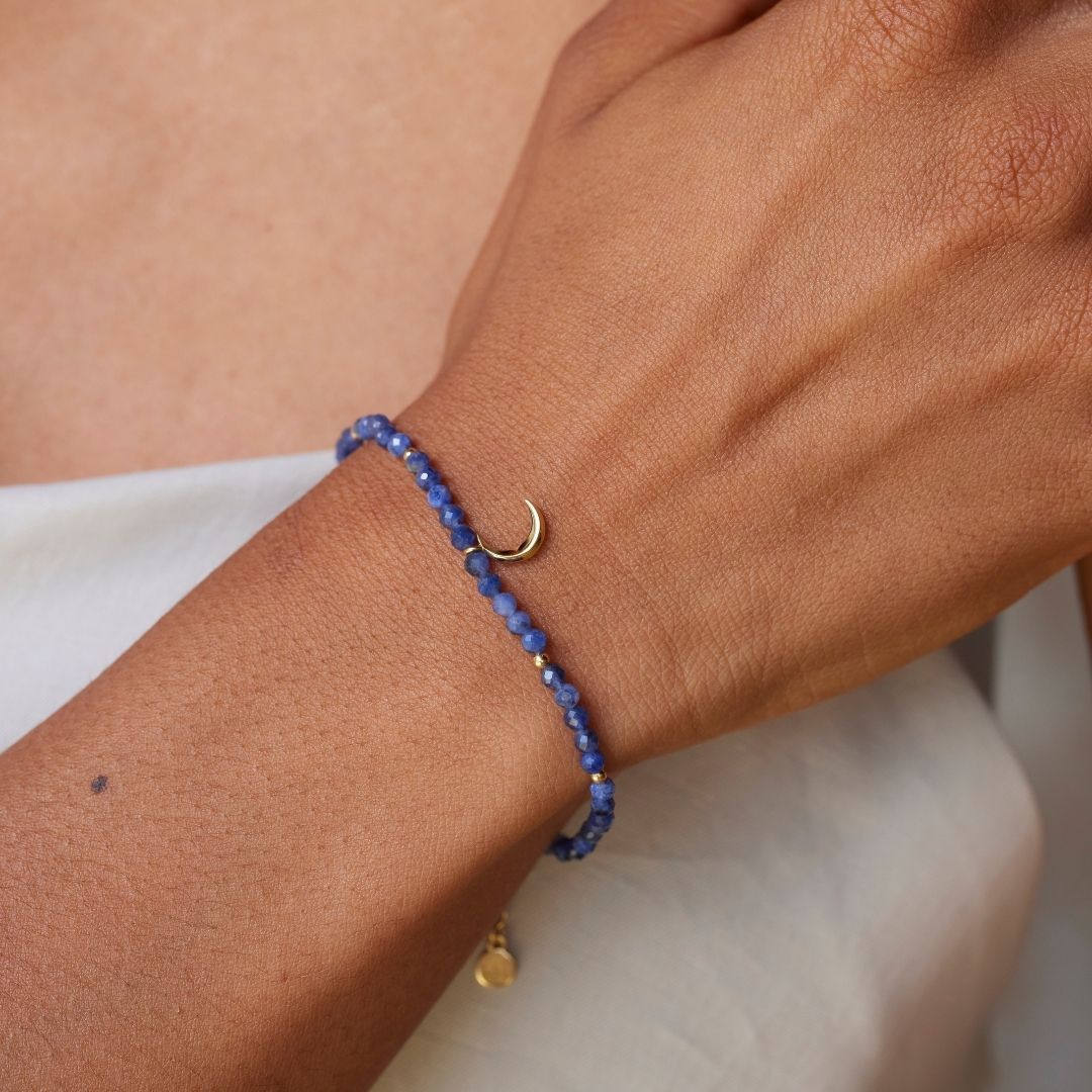 "Fly me to the moon" Armband Golden