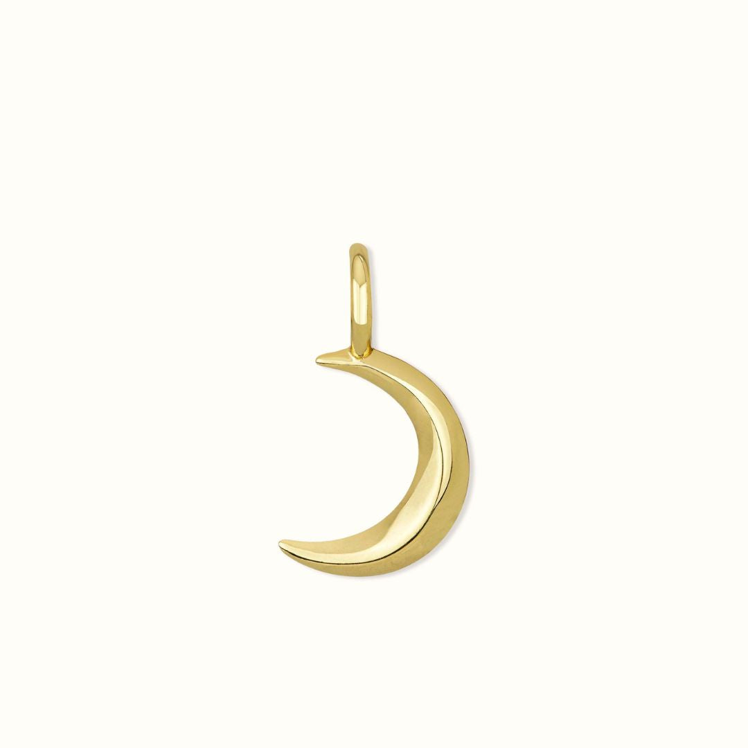 "Fly me to the moon" Mond Charm Golden