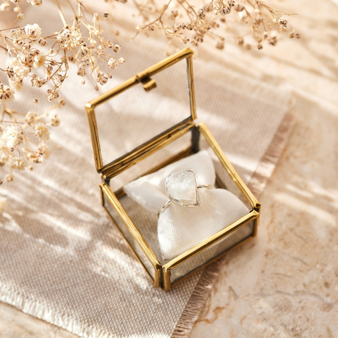 Gaia Mondstein Ring Silber