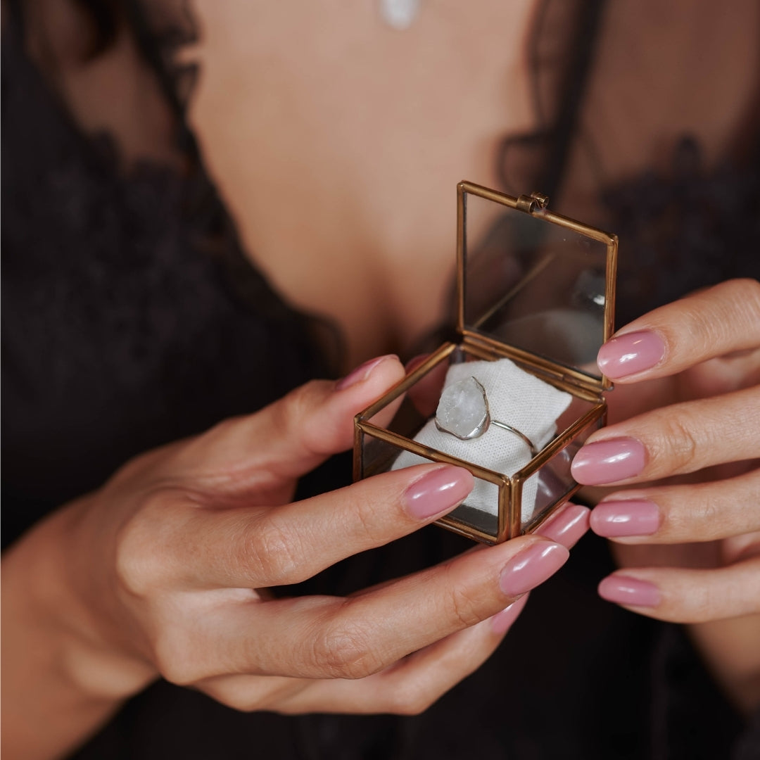 Gaia Mondstein Ring Silber