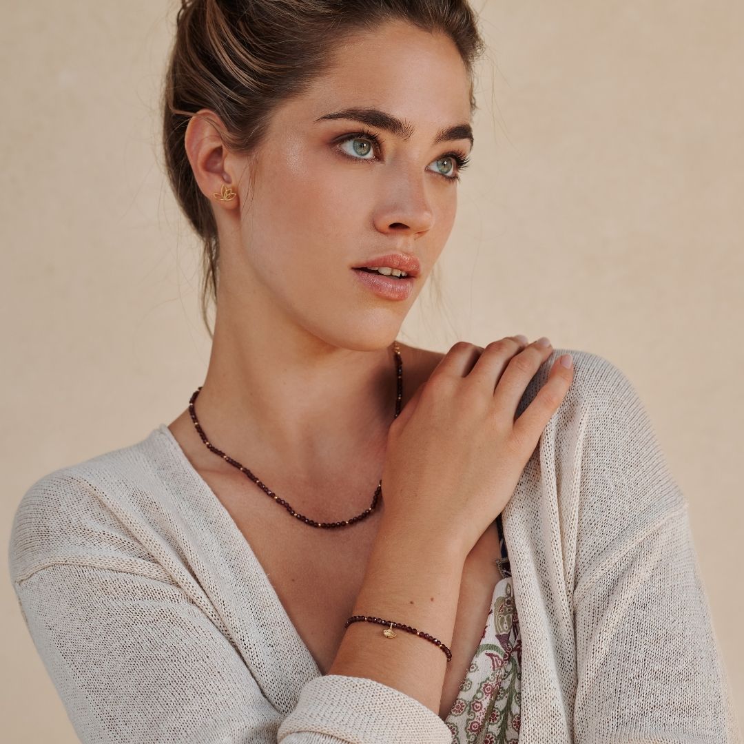 "Graceful. Grounded. Powerful" Ginkgo Armband Golden