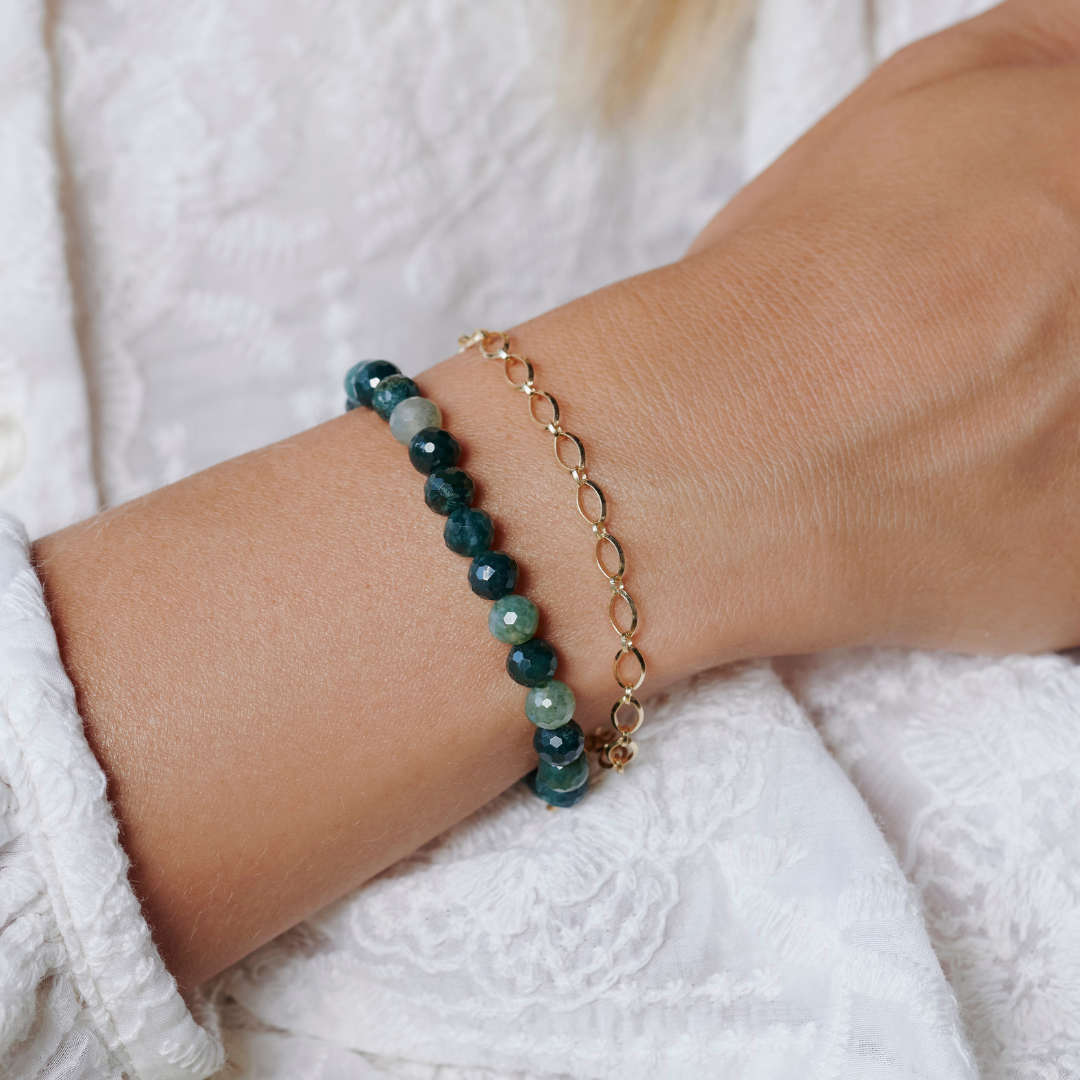 GROWTH Moosachat Armband