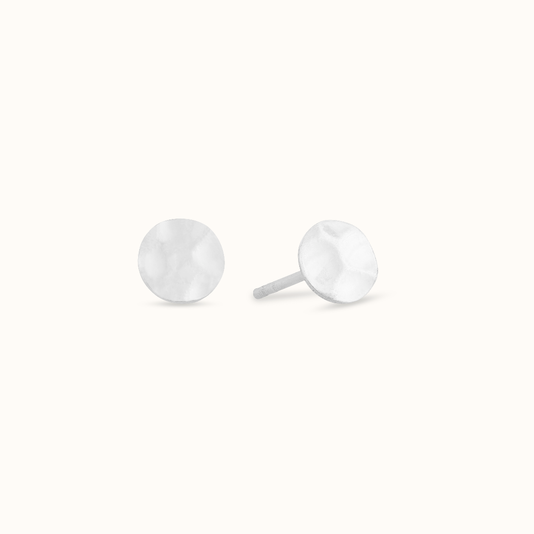 Hammered Ohrstecker Silber - Spirit of Liebs