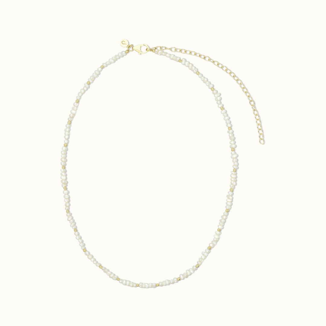 "I feel alive" Perlen Kette Golden