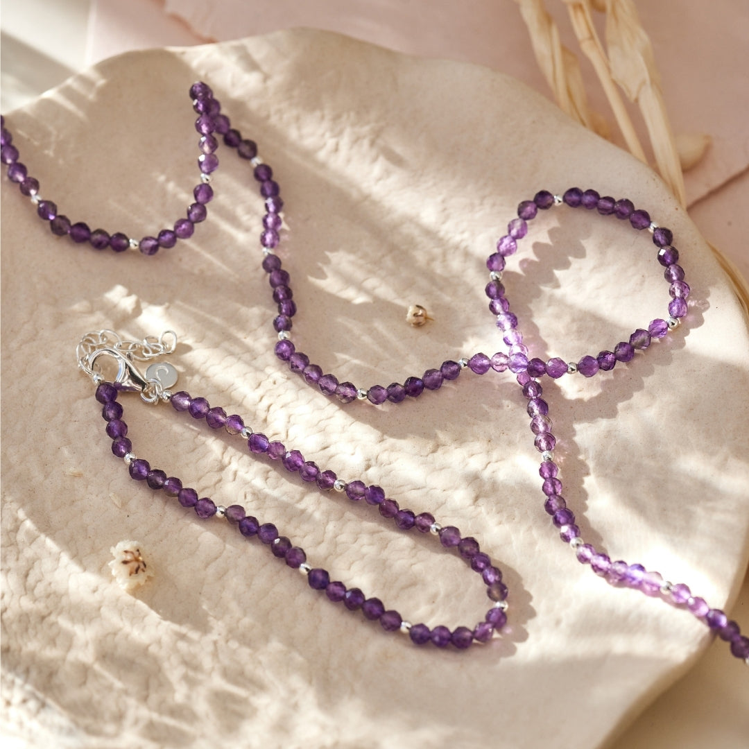 "Own Your Light" Amethyst Kette Silber (Weltfrauentag Limited Edition)