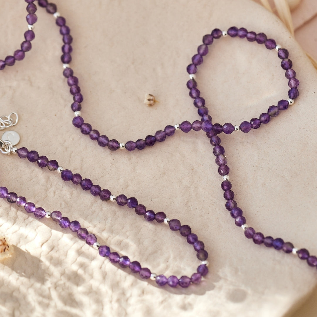 "Own Your Light" Amethyst Armband Silber (Weltfrauentag Limited Edition)