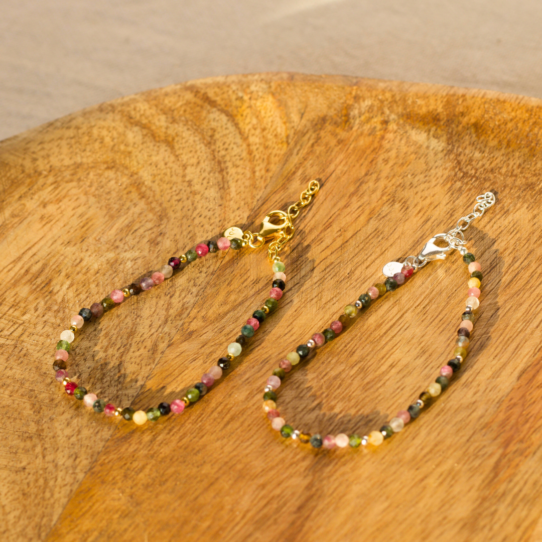 "I feel grounded" Turmalin Armband Golden (Limited Edition)