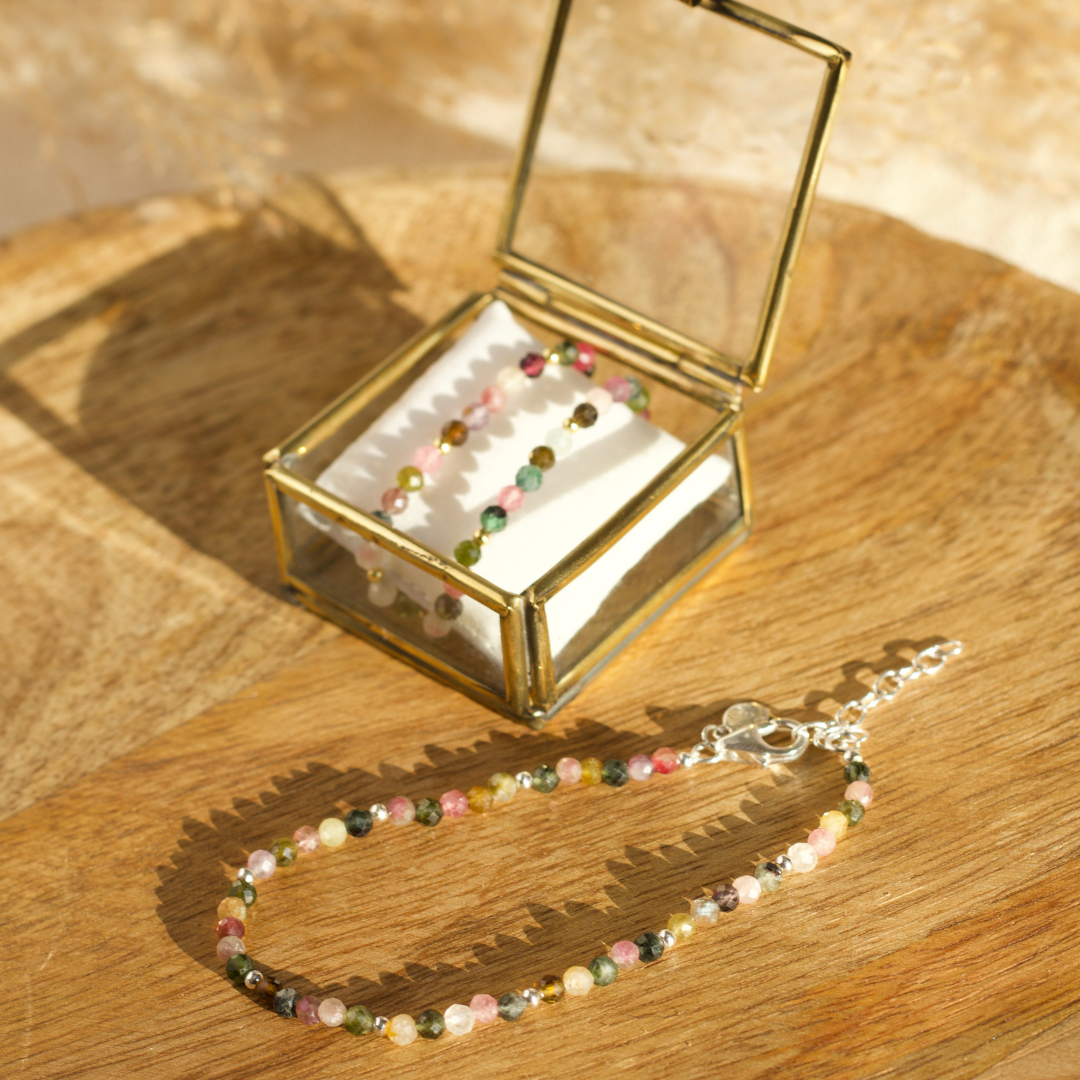 "I feel grounded" Turmalin Armband Golden (Limited Edition)