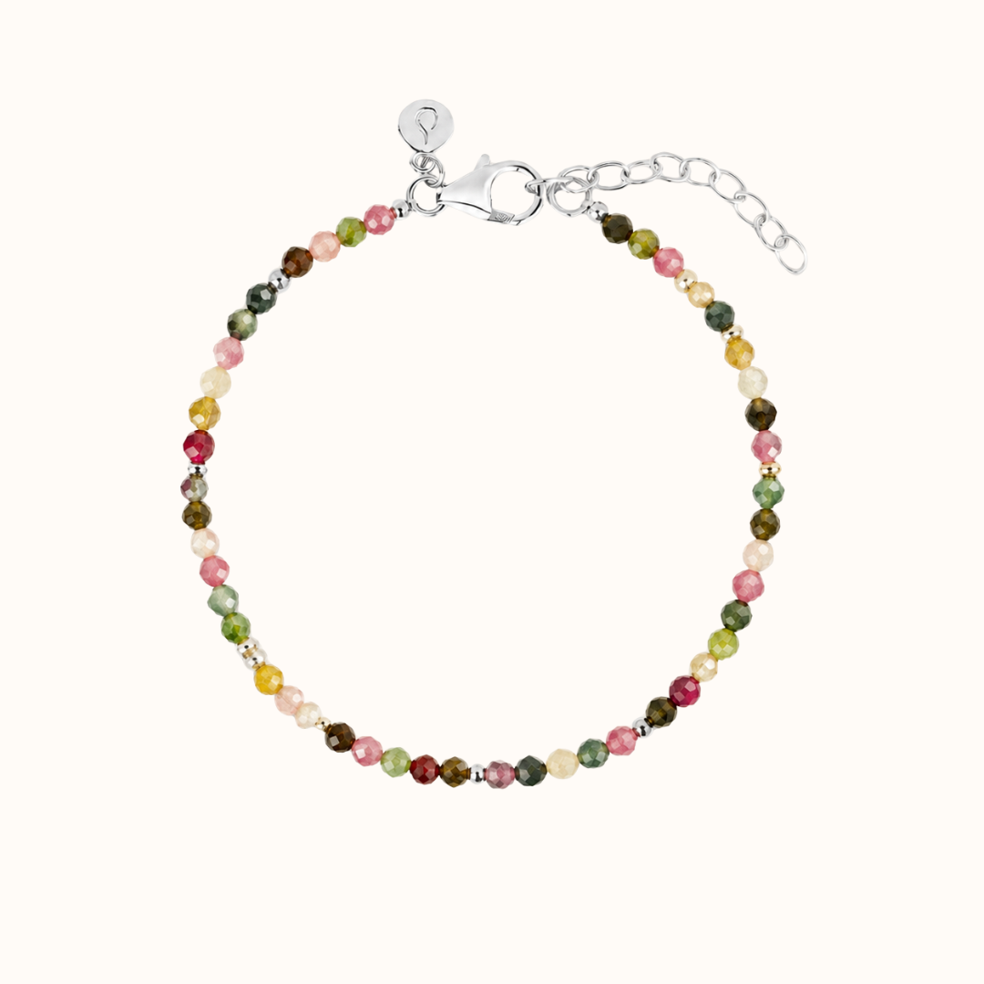 "I feel grounded" Turmalin Armband Silber (Limited Edition)